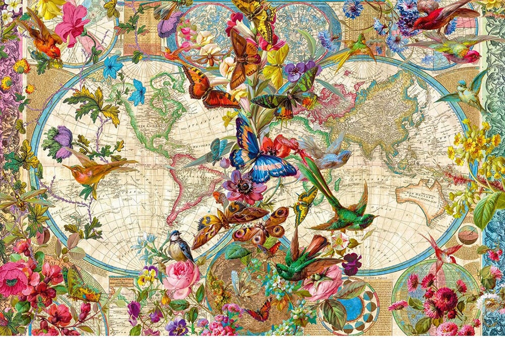 Ravensburger Palapeli - Flora & Fauna World Map 3000 palaa