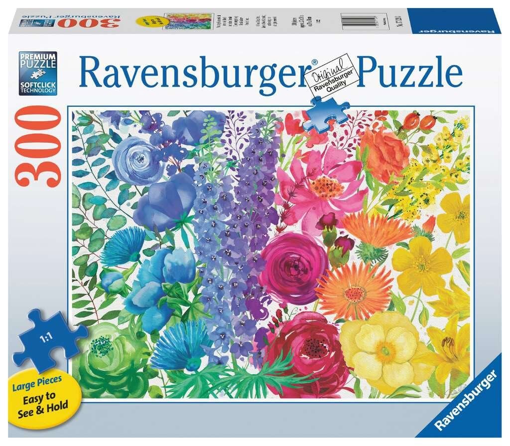 Ravensburger Palapeli, Floral Rainbow 300 palaa XXL