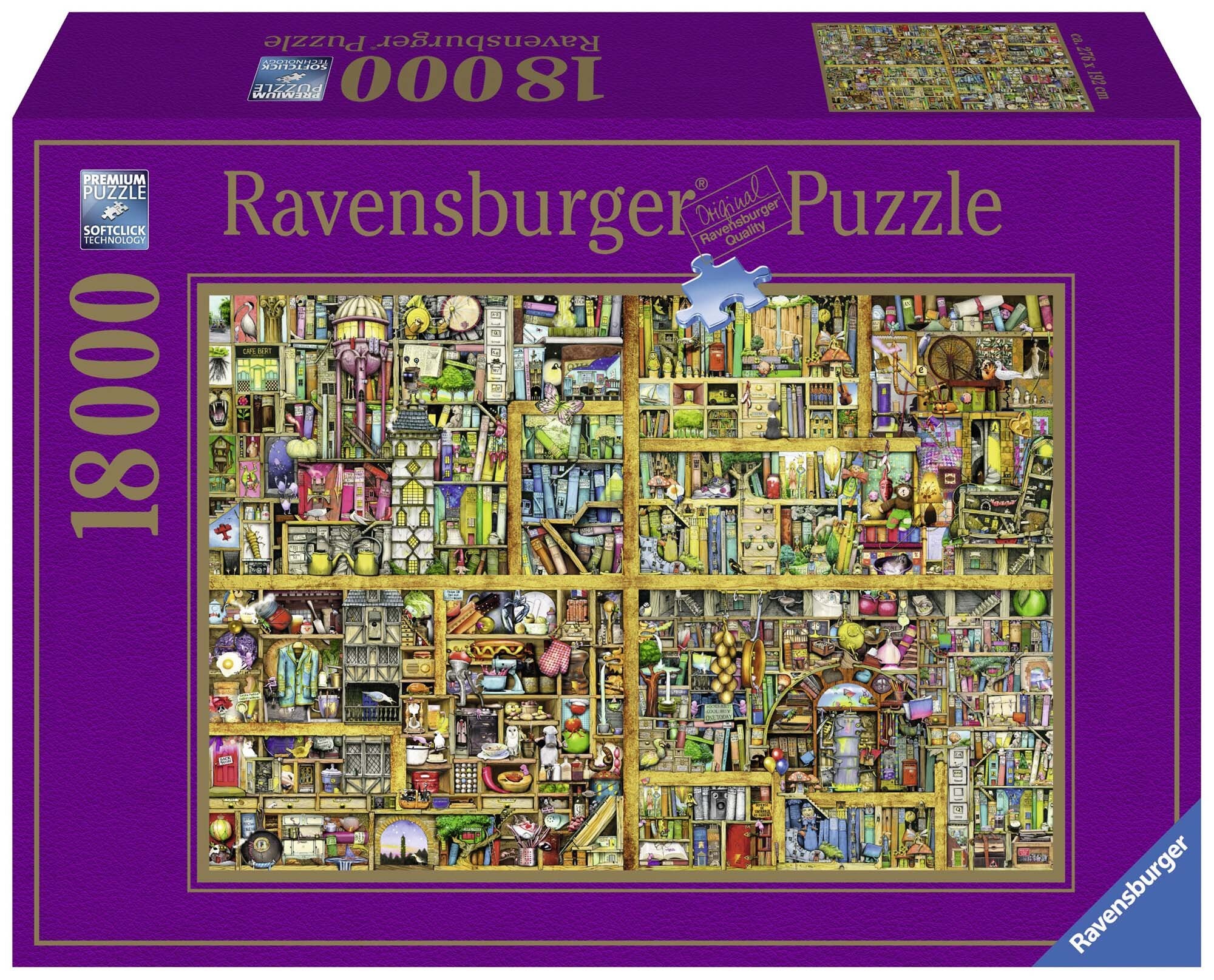 Ravensburger Palapeli, Magical Bookcase 18000 palaa