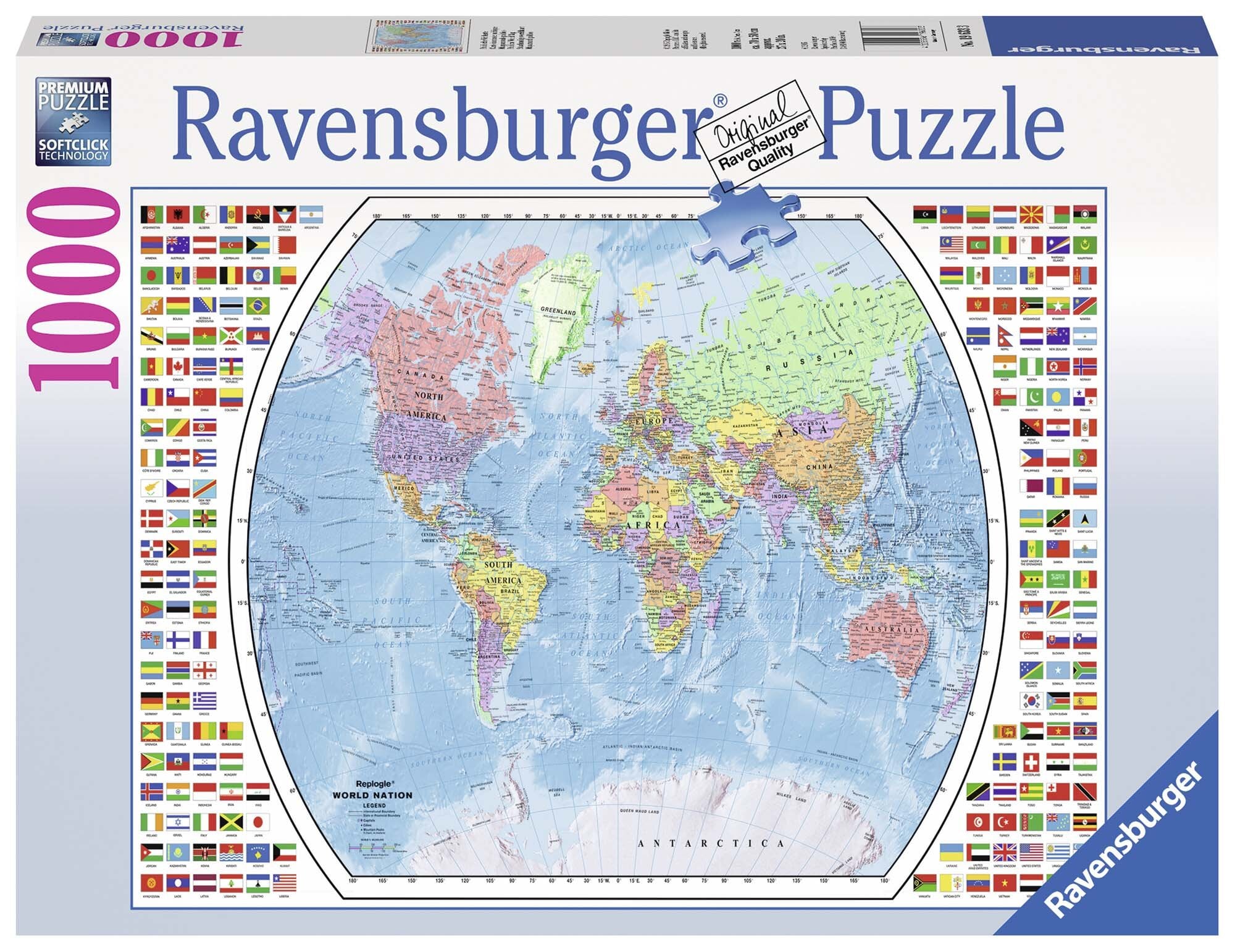 Ravensburger Palapeli, Political World Map 1000 palaa