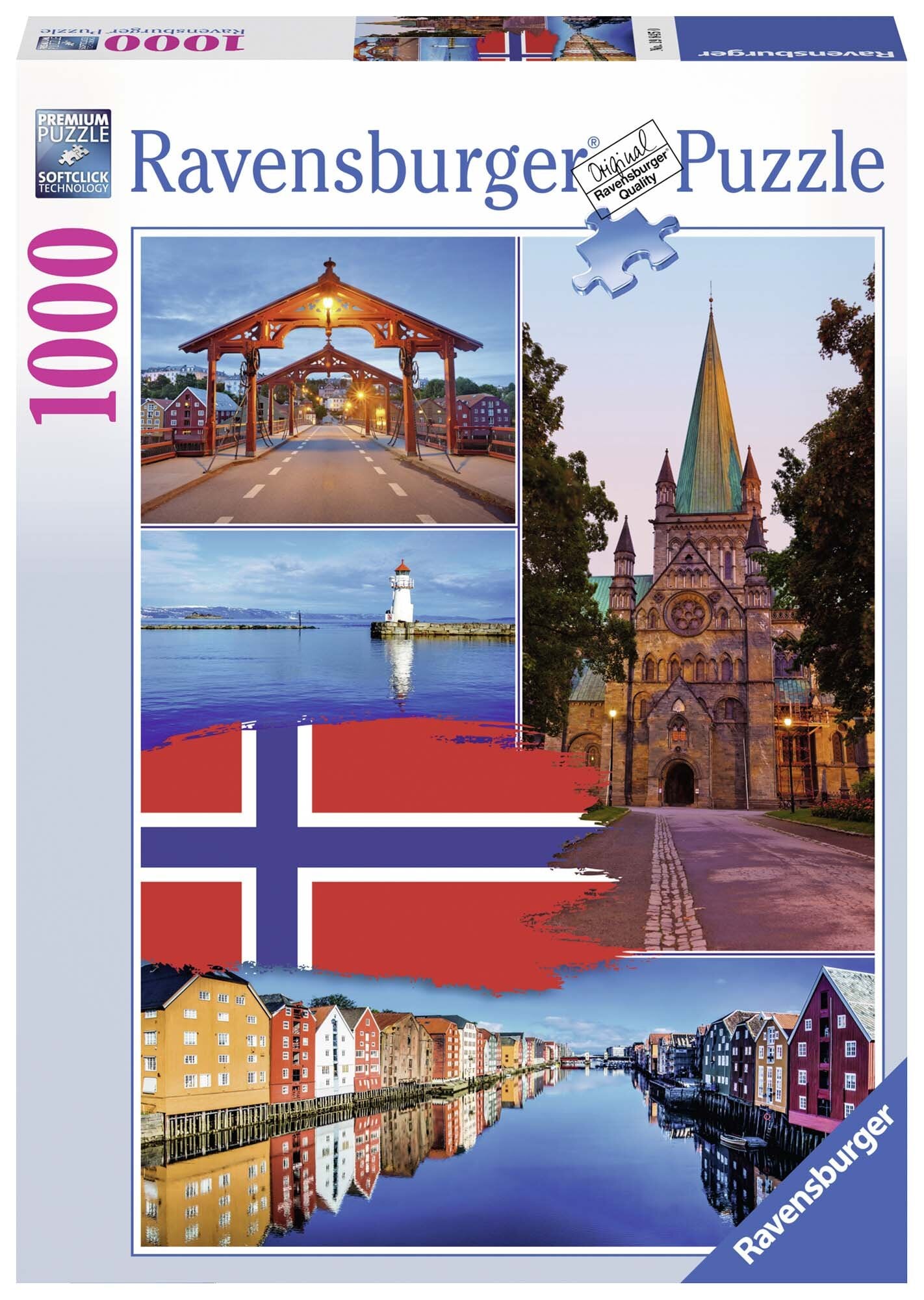 Ravensburger Palapeli, Trondheim, Norway - Collage 1000 palaa