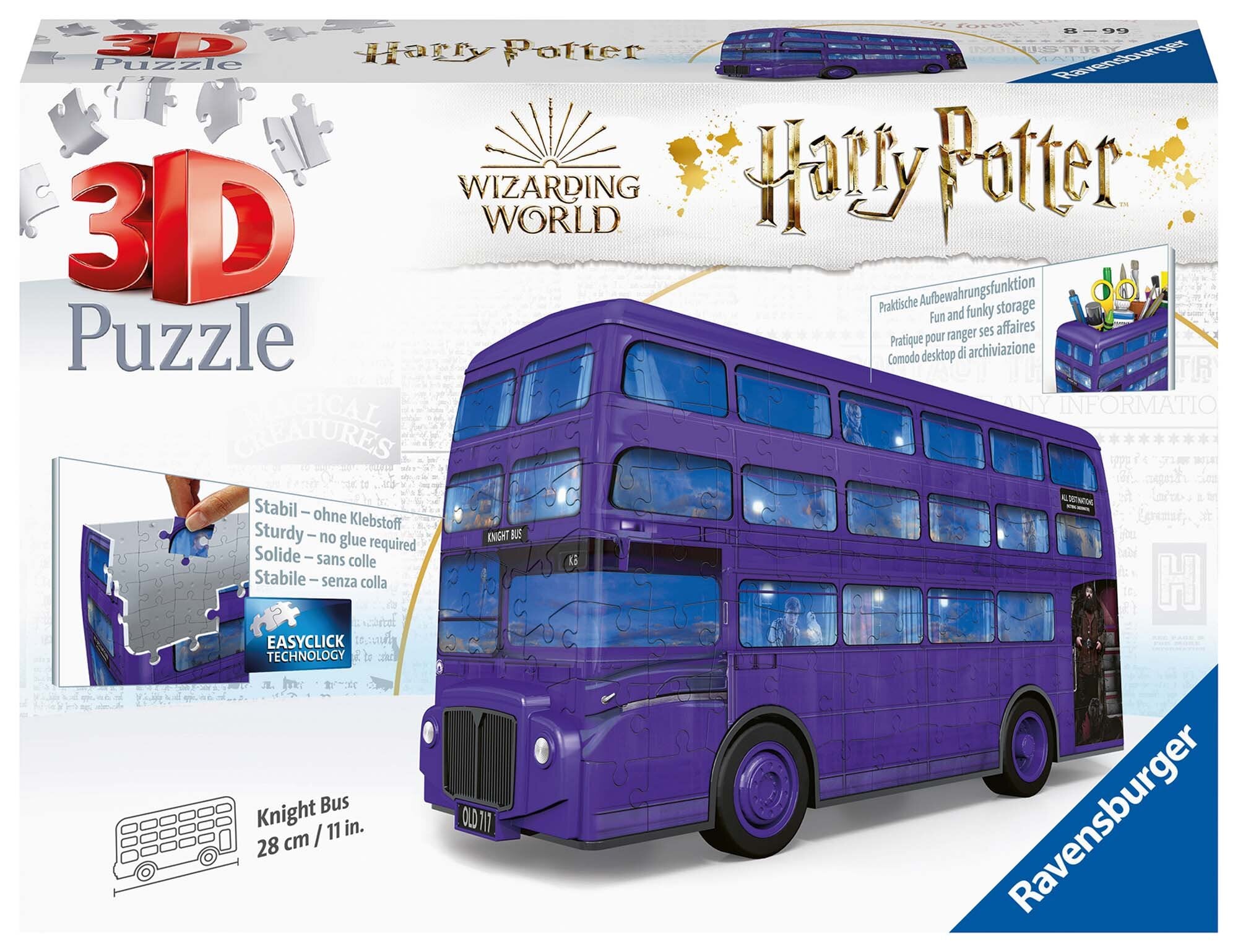Ravensburger 3D Palapeli, Harry Potter Poimittaislinjan bussi 216 palaa