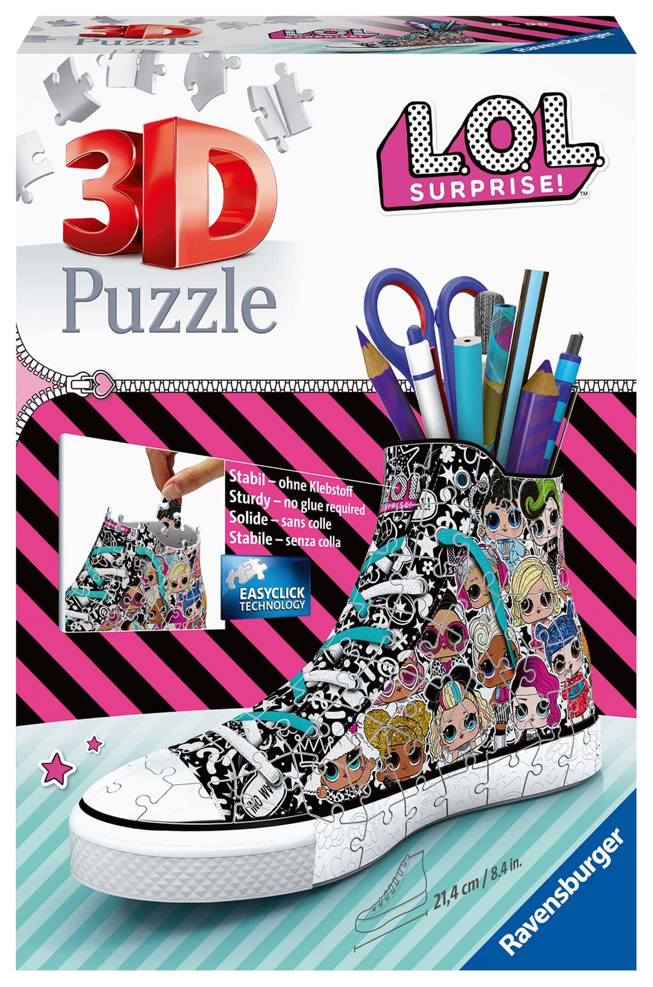 Ravensburger 3D Palapeli, LOL Surprise sneaker 108 palaa