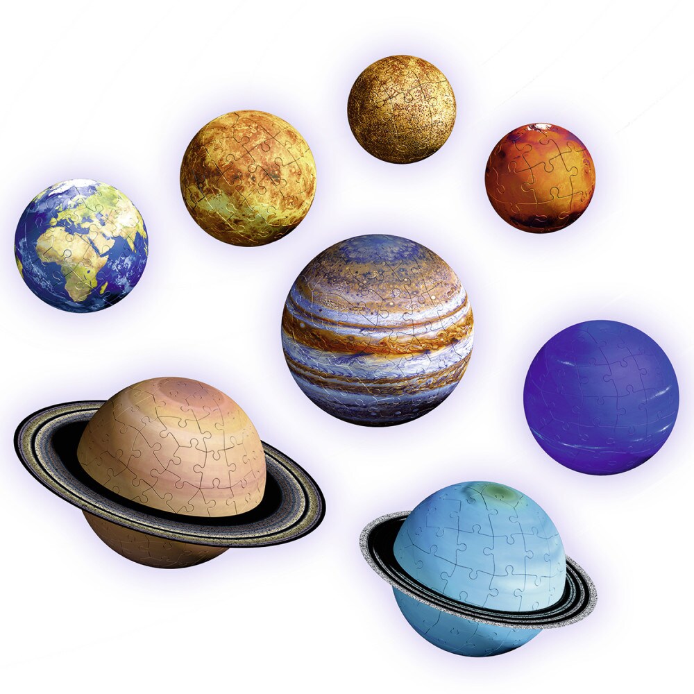 Ravensburger 3D Palapeli, The Solar System 27/54/72/108 palaa