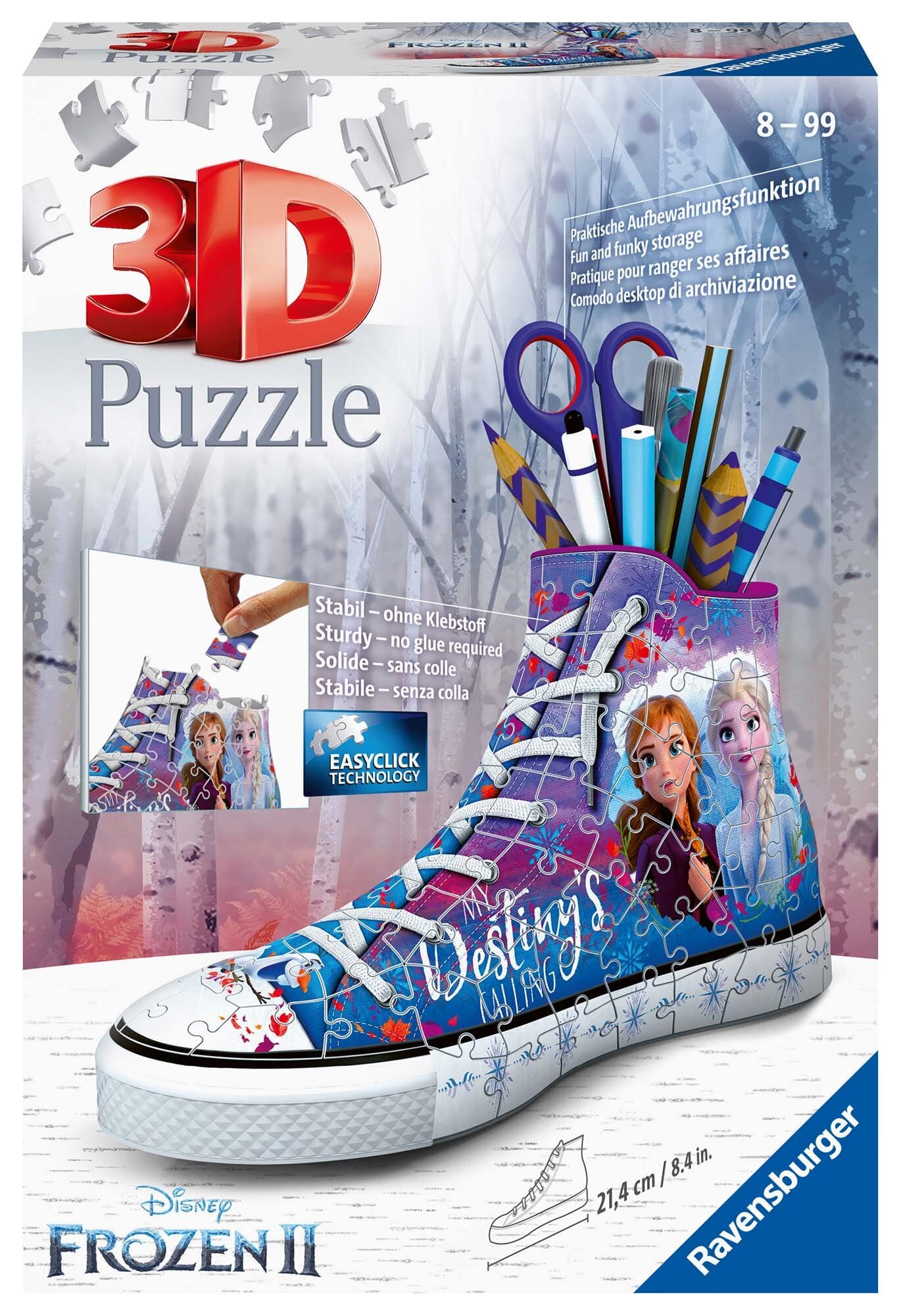 Ravensburger 3D Palapeli, Disney Frozen 2 tennari 108 palaa