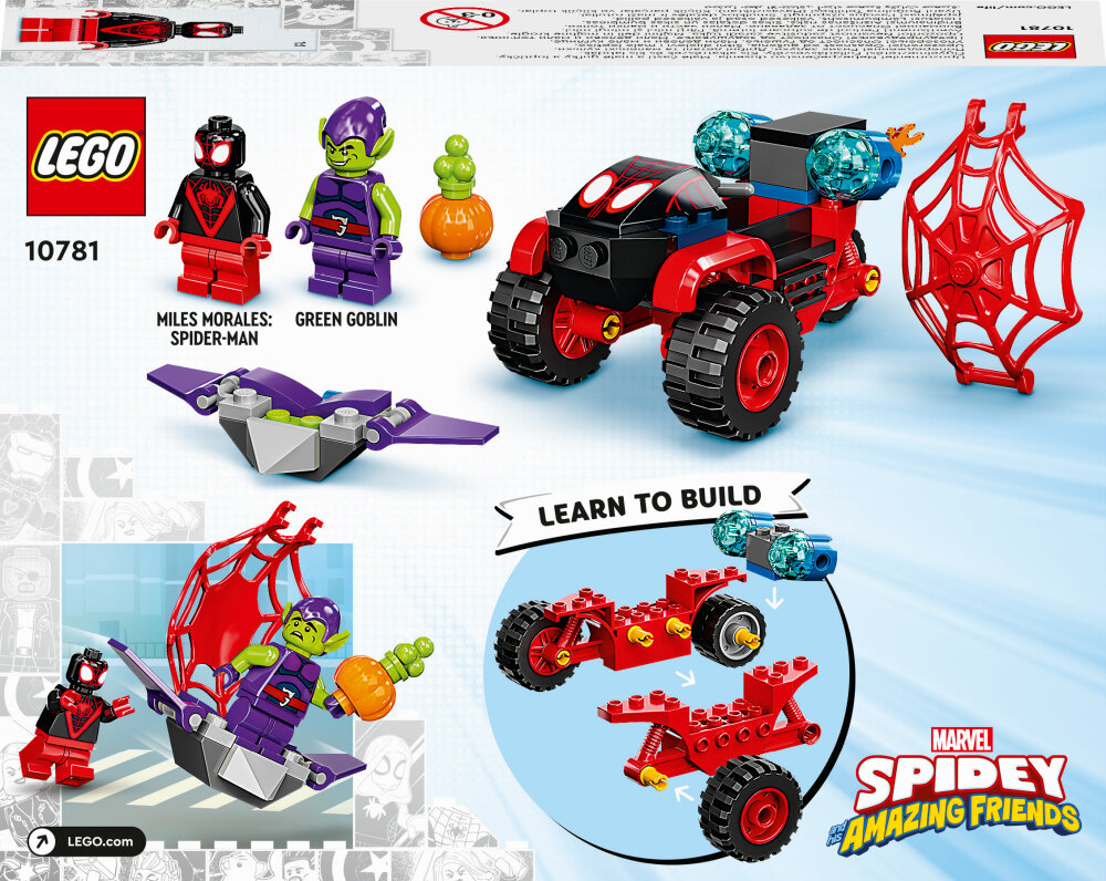 LEGO Marvel - Miles Morales: Spider-Manin Trike-moottoripyörä 4+