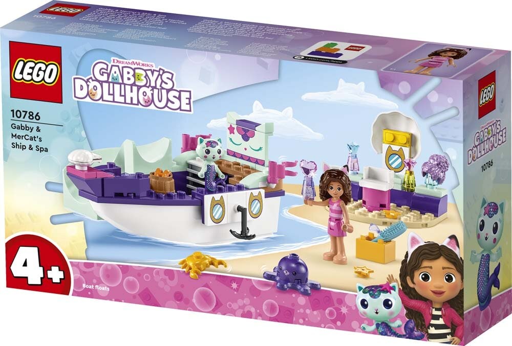 LEGO Gabby's Dollhouse - Gabbyn ja Merikatin laiva ja kylpylä 4+