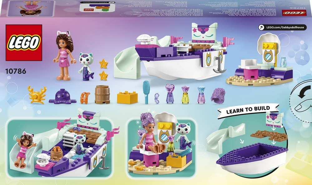 LEGO Gabby's Dollhouse - Gabbyn ja Merikatin laiva ja kylpylä 4+