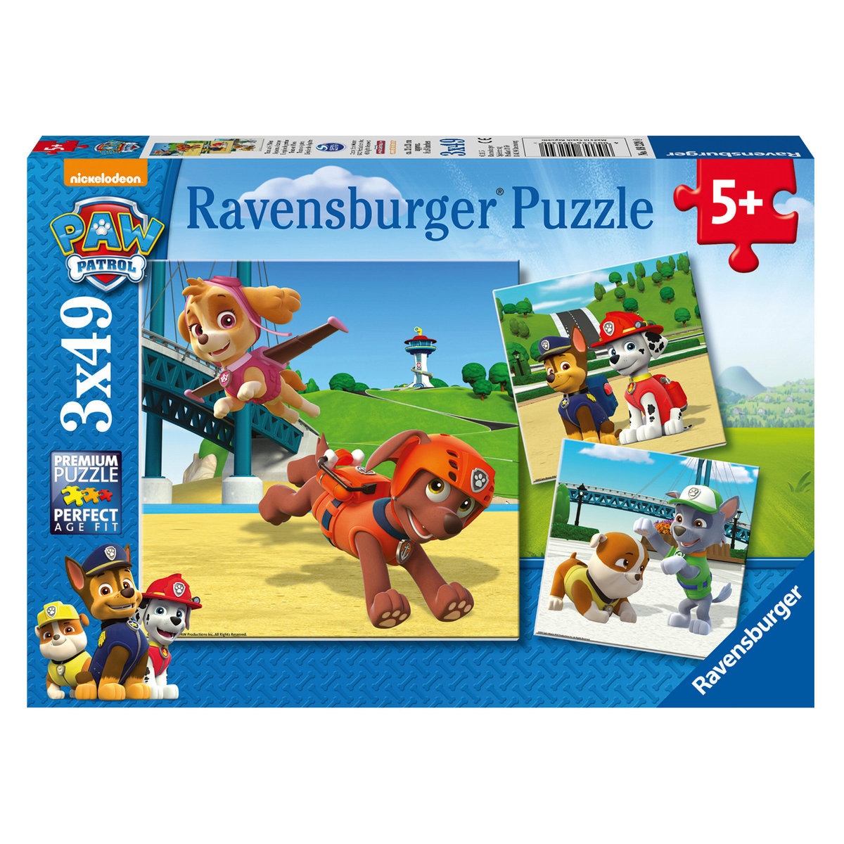 Ravensburger Palapeli, Paw Patrol 3x49 palaa