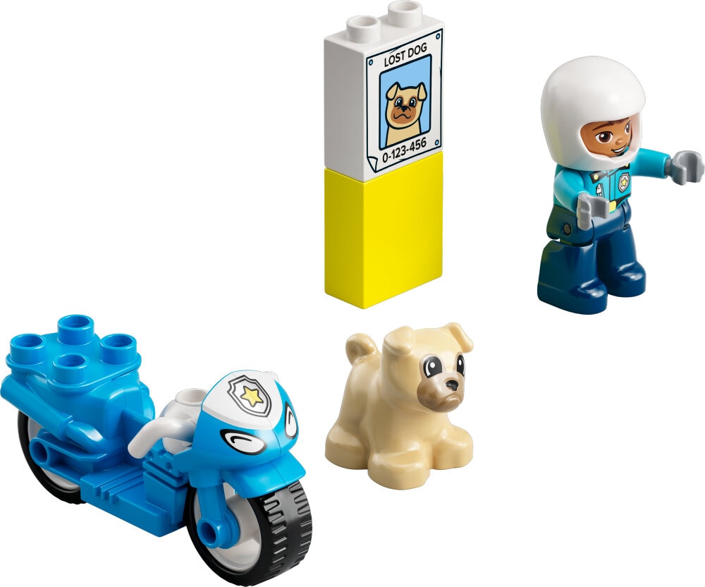 LEGO Duplo - Poliisimoottoripyörä 2+