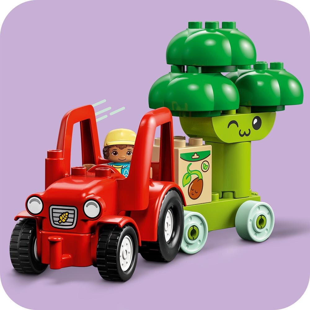 LEGO Duplo - Hedelmä- ja vihannesviljelijän traktori 1+
