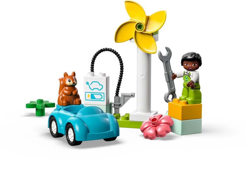 LEGO Duplo - Tuulivoimala ja sähköauto 2+