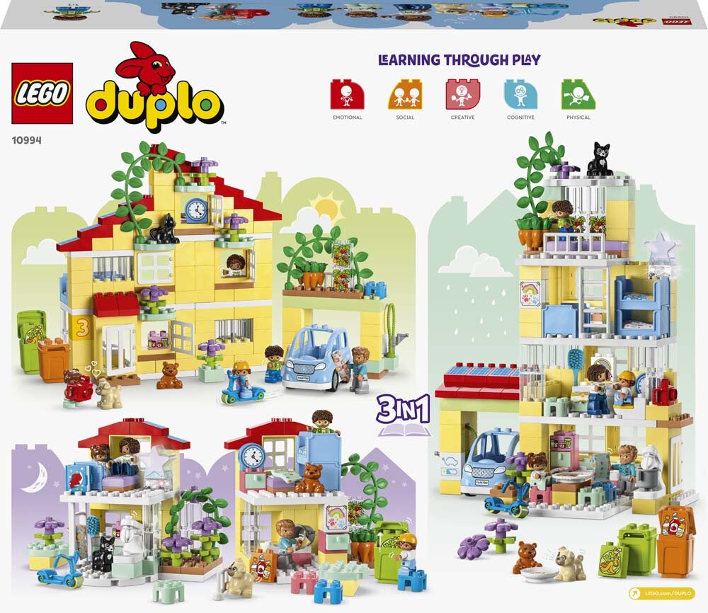 LEGO Duplo - 3-in-1-omakotitalo 3+