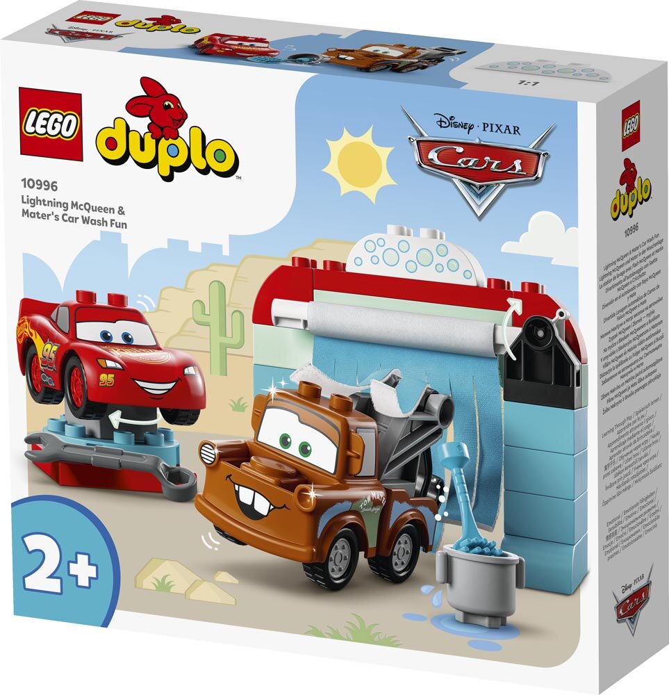 LEGO Duplo - Salama McQueenin ja Martin hauska autopesu 2+