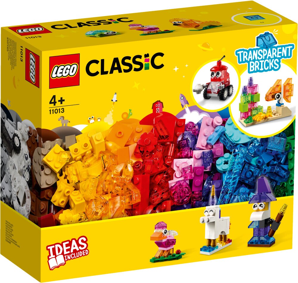 LEGO Classic - Luovan rakentajan läpinäkyvät palikat 4+