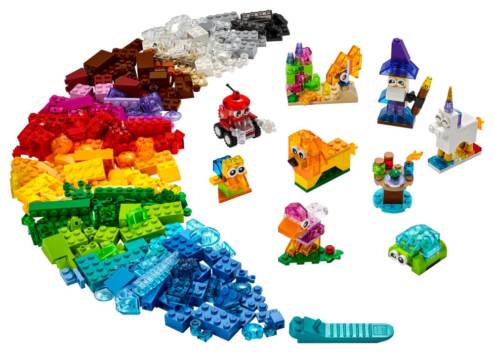 LEGO Classic - Luovan rakentajan läpinäkyvät palikat 4+