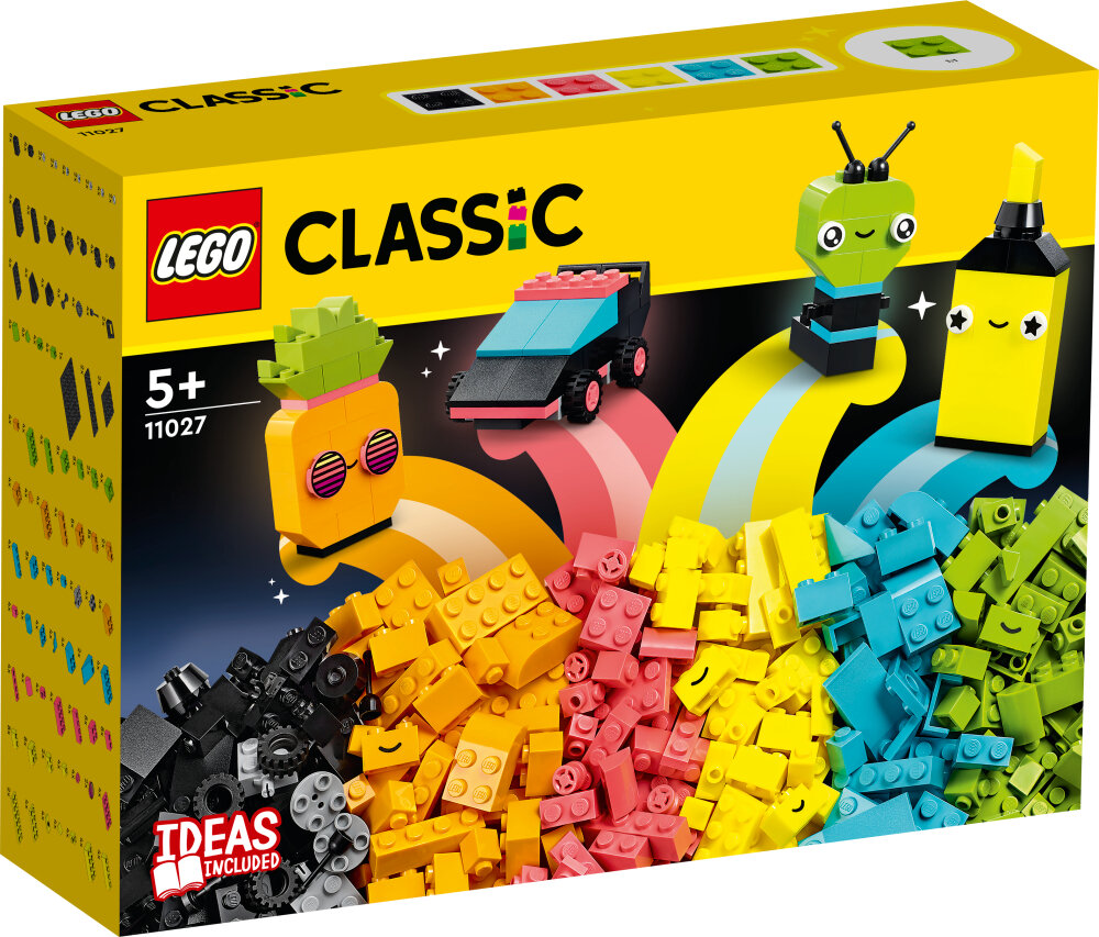 LEGO Classic - Luovaa hupia neonväreillä 5+