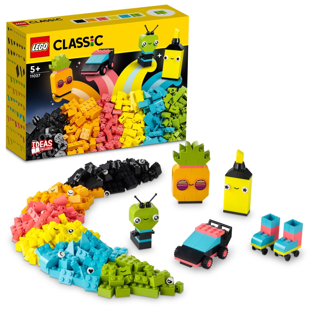 LEGO Classic - Luovaa hupia neonväreillä 5+