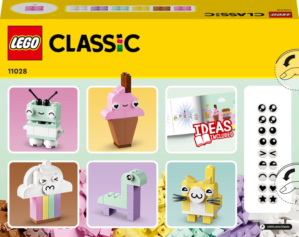 LEGO Classic - Luovaa hupia pastelliväreillä 5+
