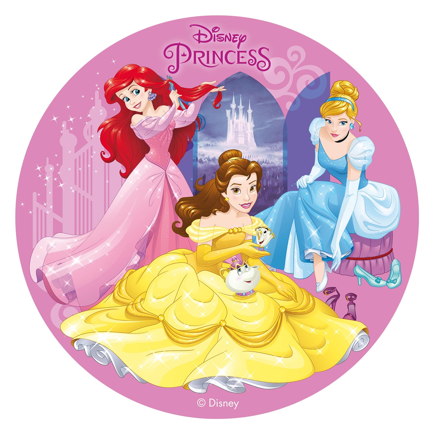 Kakkukuva Disney Prinsessat - Vohveli 20 cm