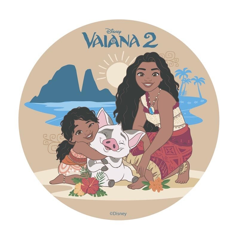 Kakkukuva Vaiana - Vohveli 20 cm