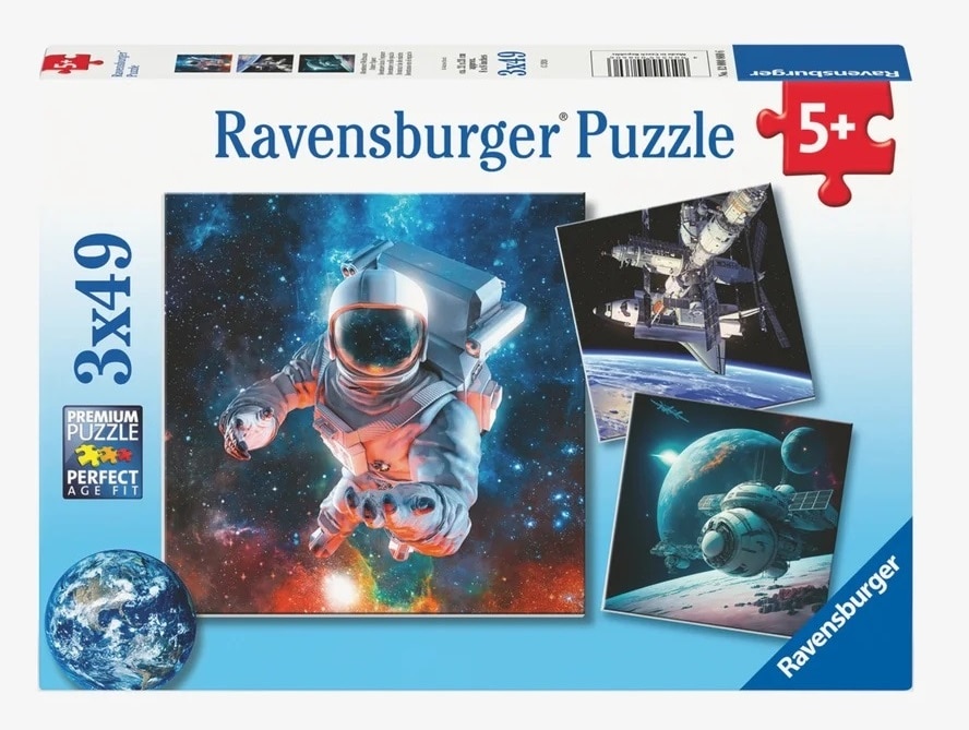 Ravensburger Palapeli - Avaruusseikkailu 3x49 palaa