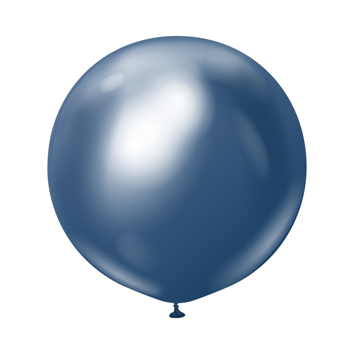 Premium Lateksipallot Laivastonsininen Chrome 60 cm 2 kpl