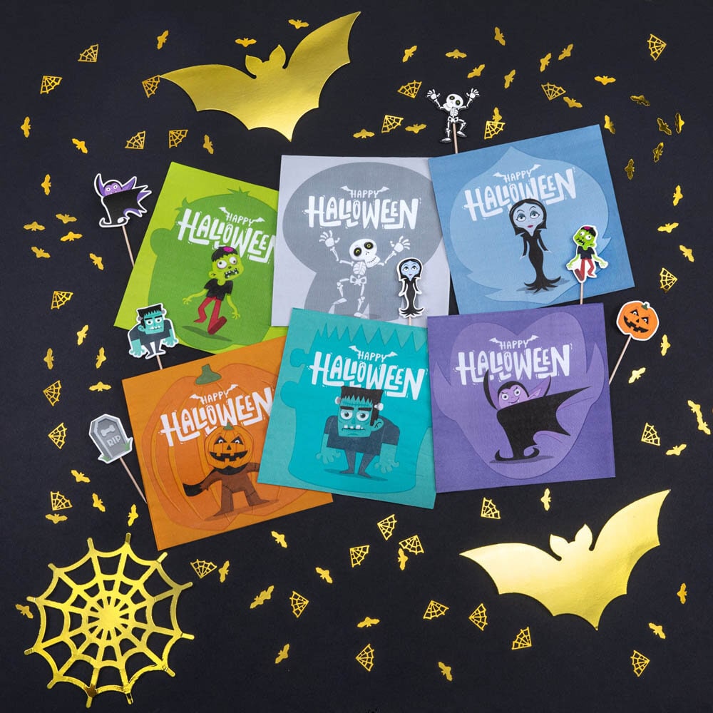 Halloween Monsters Servetit 12 kpl