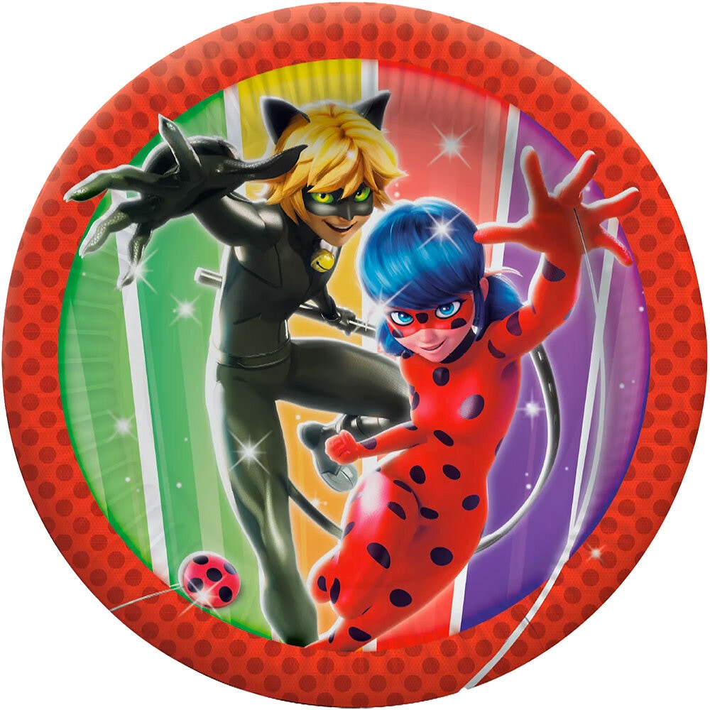 Miraculous Ladybug - Lautaset 10 kpl