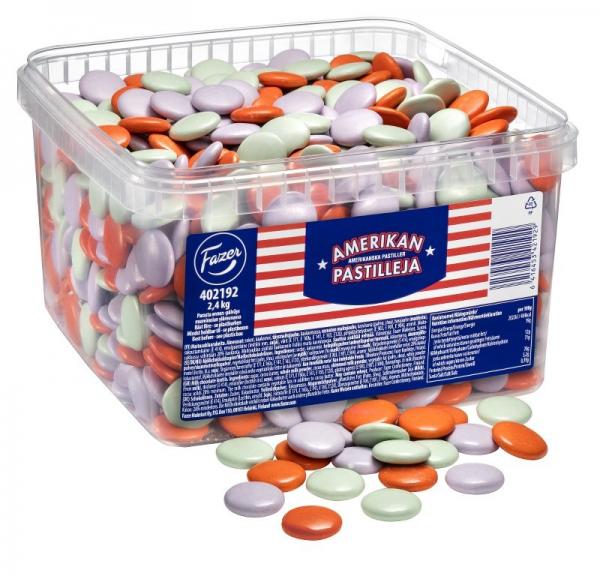 Amerikkalaiset Pastillit Suurpakkaus 2,4 kg