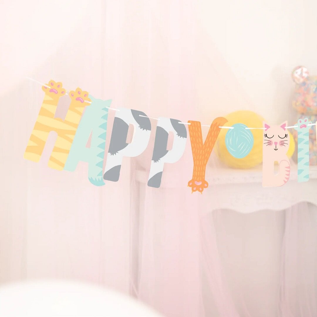 Kissa Viirinauha Happy Birthday 2 metriä