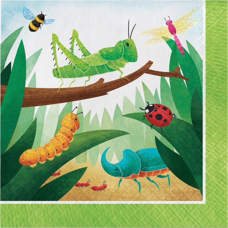 Birthday Bugs Servetit 16 kpl