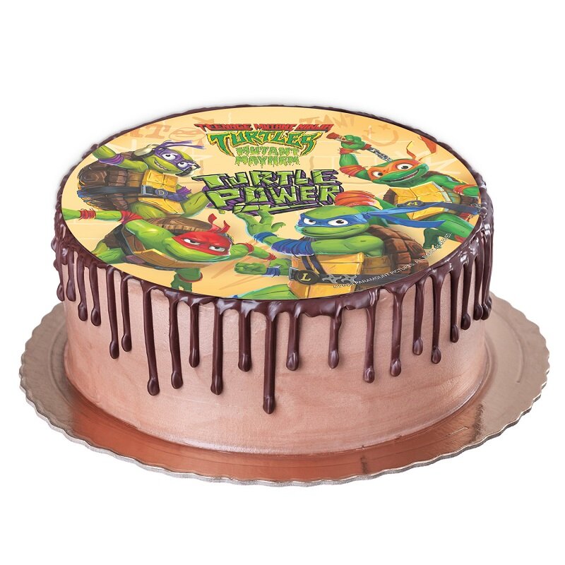 Ninja Turtles Kakkukuva - Vohveli 20 cm