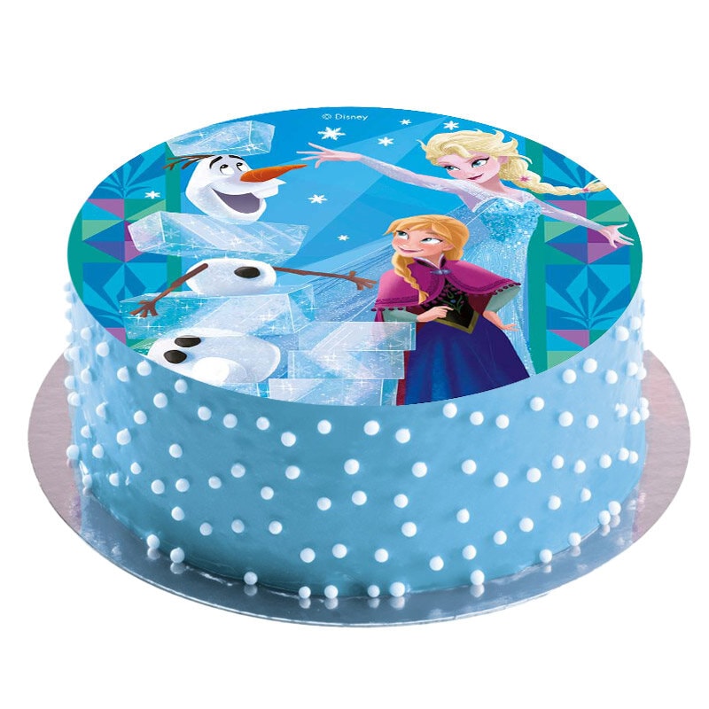 Kakkukuva Frozen - Vohveli 20 cm
