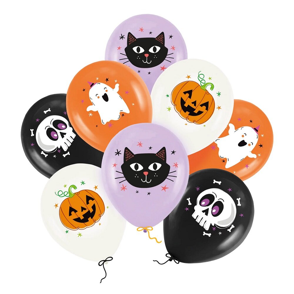 Halloween-ilmapallot 8 kpl