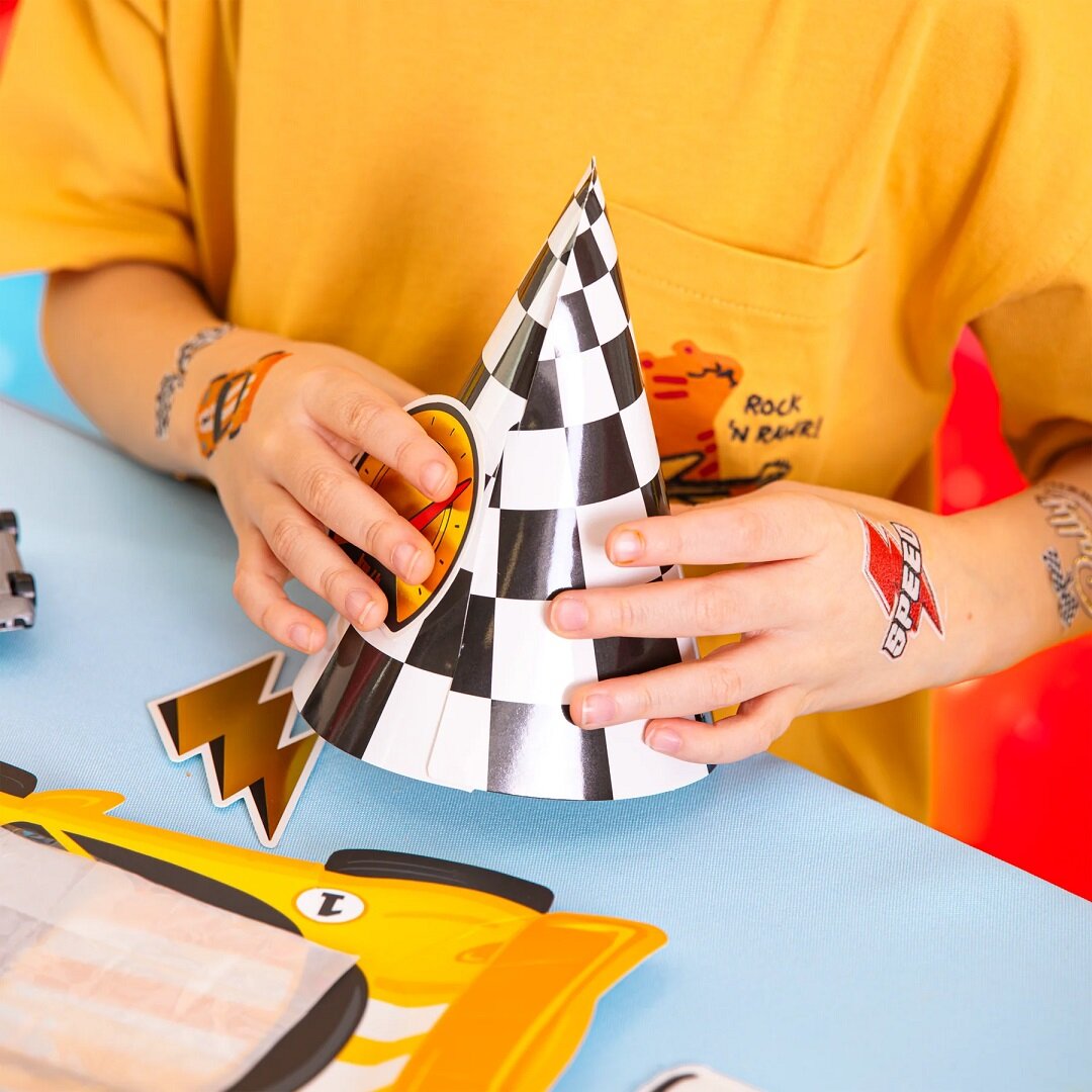 Racing Car Juhlahatut 6 kpl