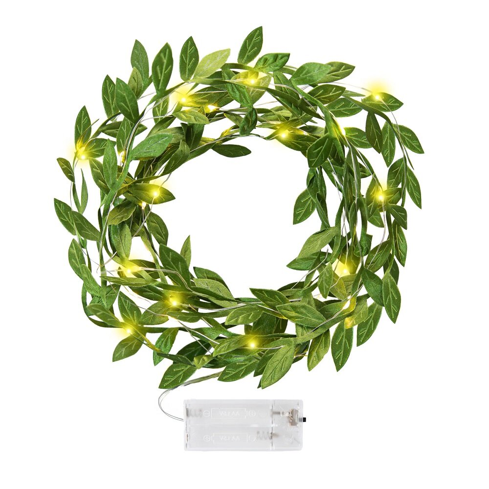 LED-valonauha Vihreät Lehdet 3 m