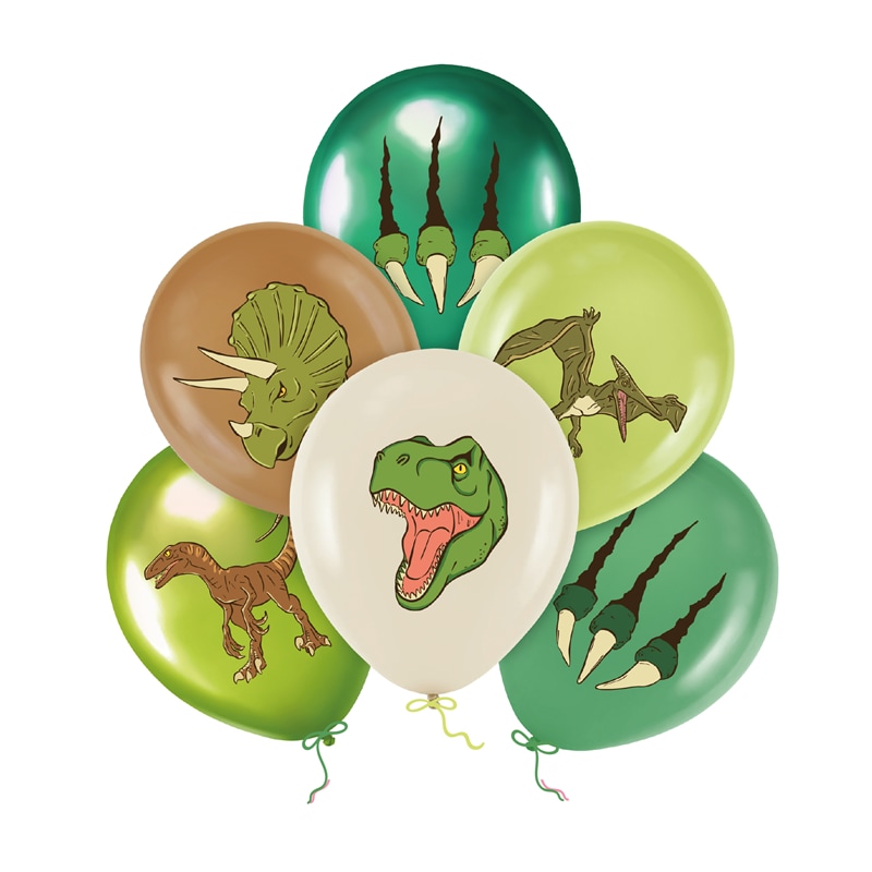Ilmapallot Dinosaurukset 6 kpl
