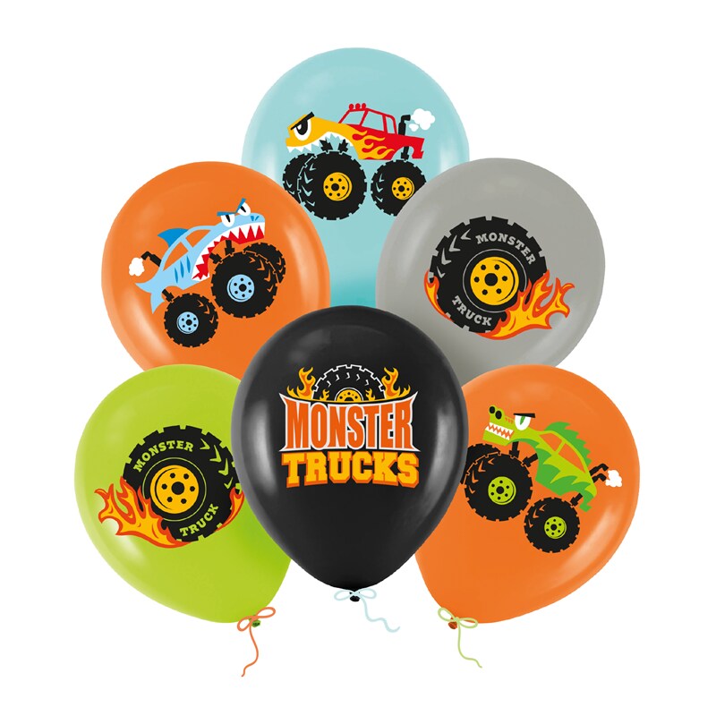 Ilmapallot Monster Truck 6 kpl