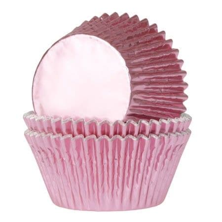Muffinsivuoat Mini - Metallinen Vaaleanpunainen 36 kpl