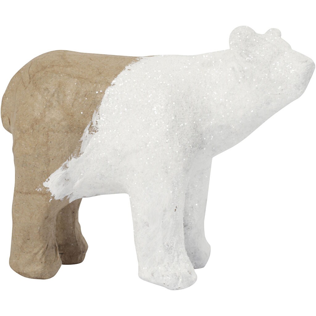 Käsityötarvikkeet - paperihahmo jääkarhu 11,5cm 