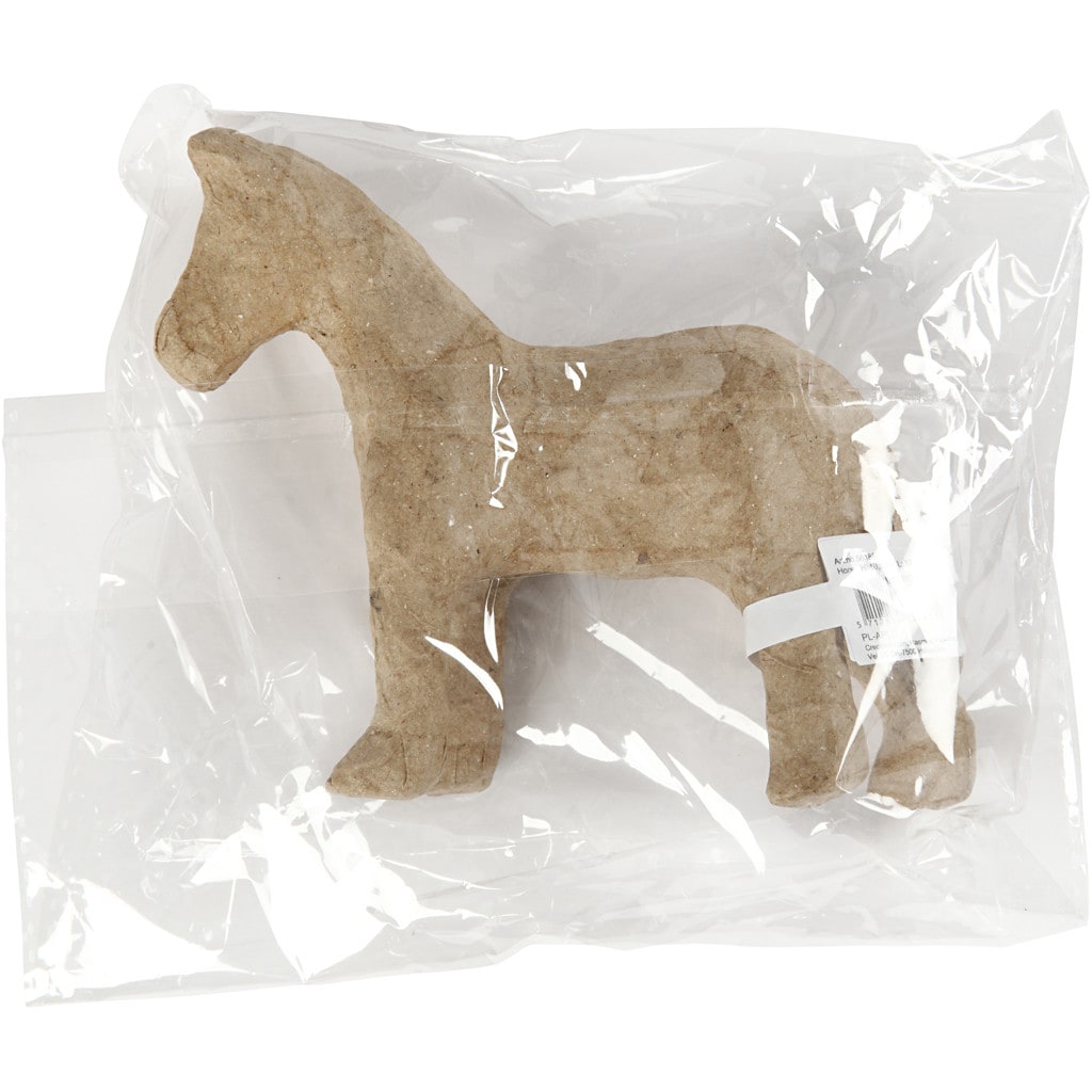 Käsityötarvikkeet - paperihahmo hevonen 12 cm