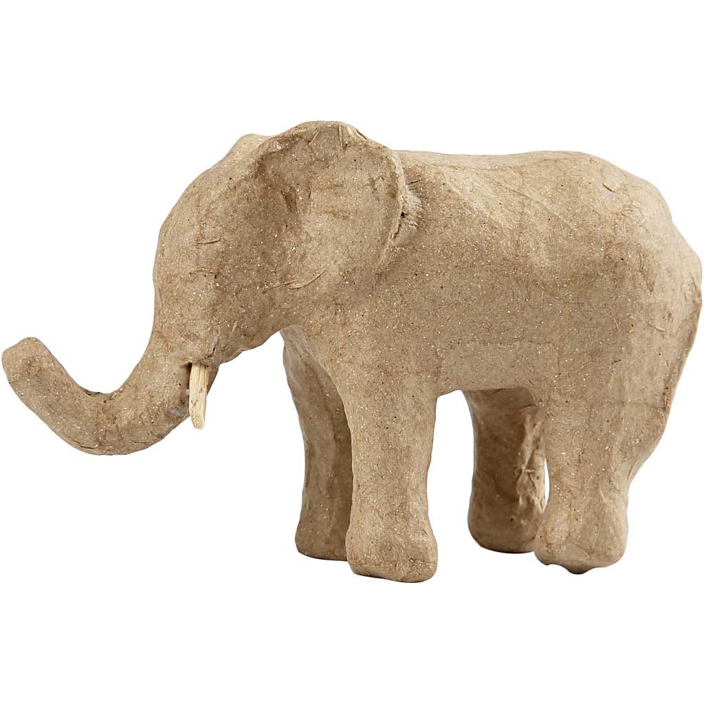 Käsityötarvikkeet - paperihahmo elefantti 13 cm