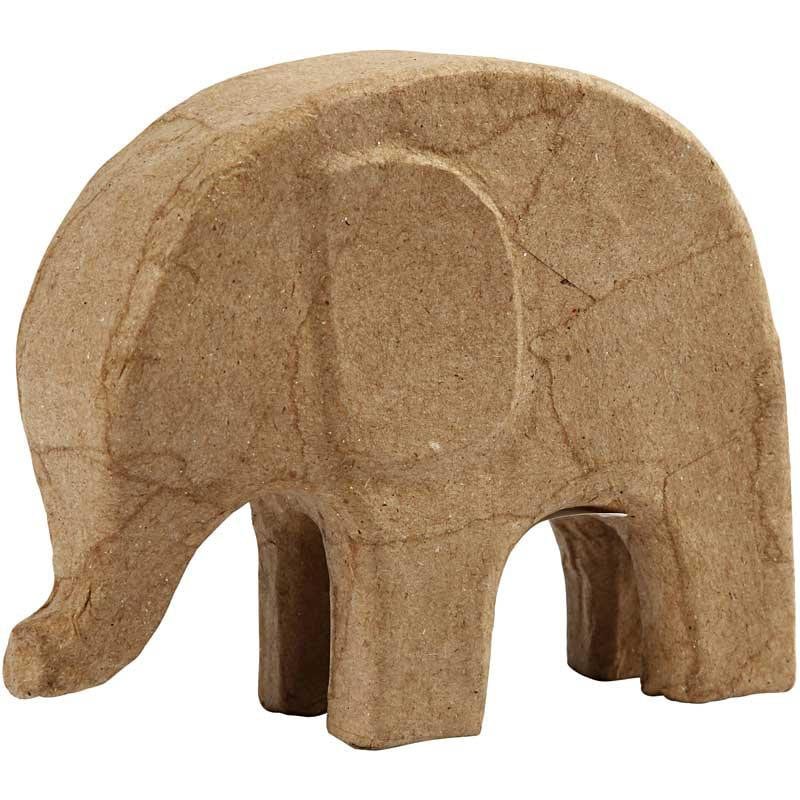 Käsityötarvikkeet - paperihahmo elefantti 17 cm 