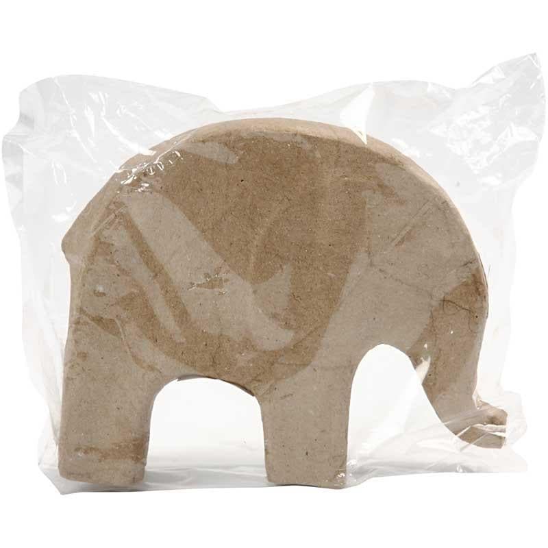 Käsityötarvikkeet - paperihahmo elefantti 17 cm 