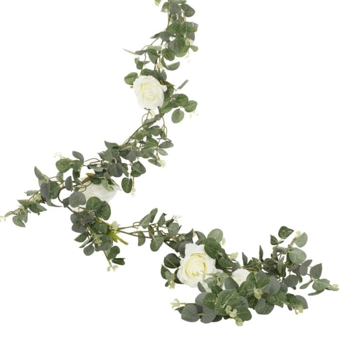Koristeköynnös, Eukalyptus Valkoiset Ruusut