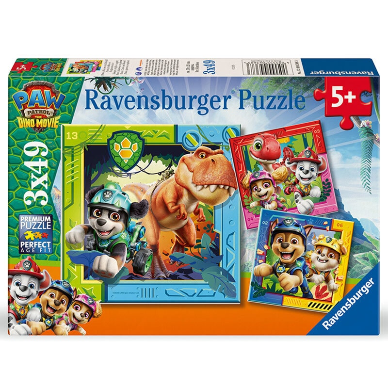 Ryhmä Hau Dino Movie Palapeli 3 x 49 palaa