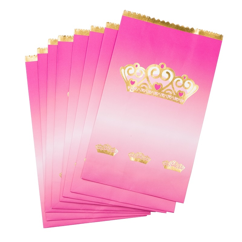 Prinsessakruunu – Juhlapussit paperia 8 kpl