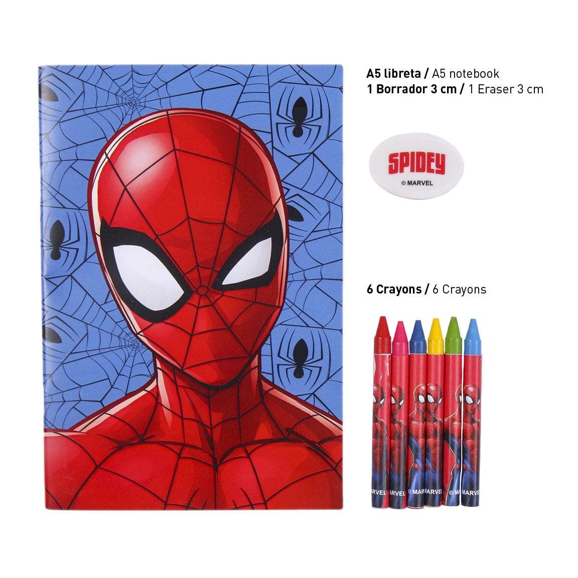 Spiderman - Piirrustussetti 16 kpl