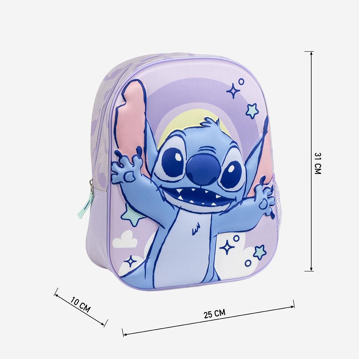 Stitch Lasten reppu 3D-efektillä